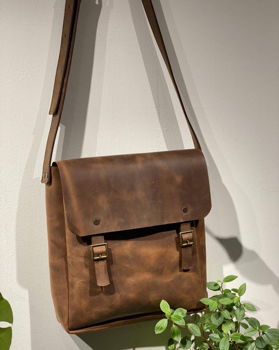 Natural leather bag - "Denk"
