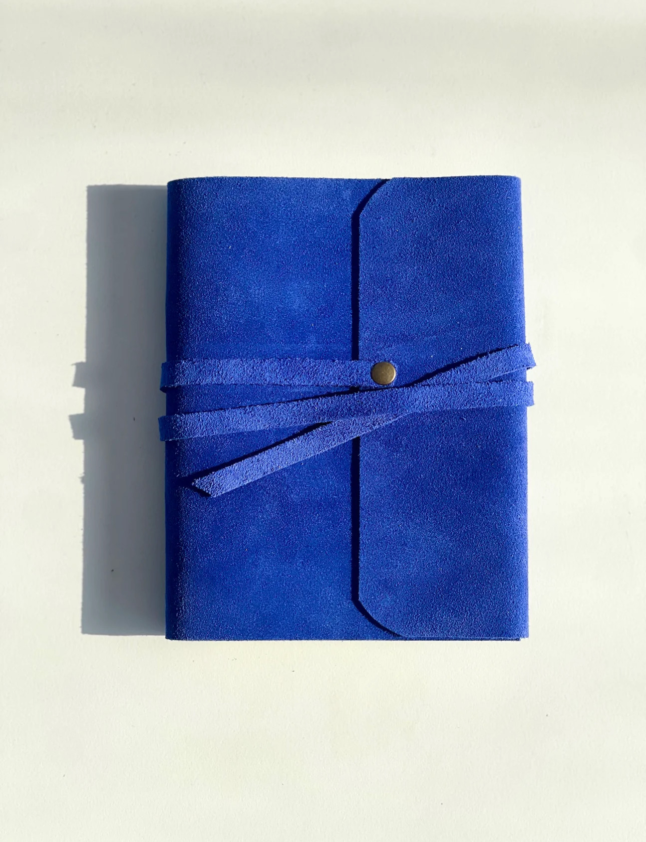 Electric Blue suede Notebook