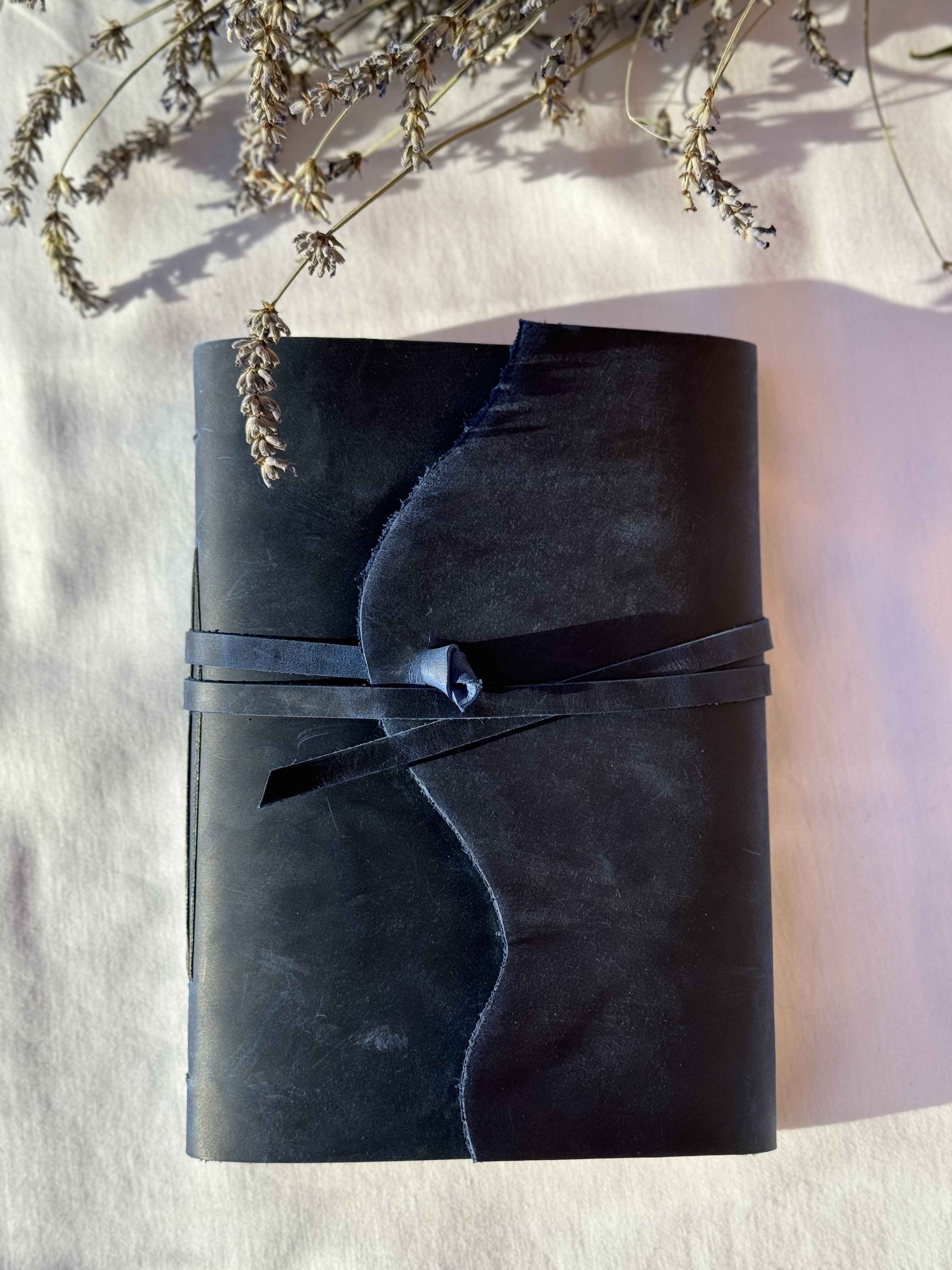 Blue Leather Notebook